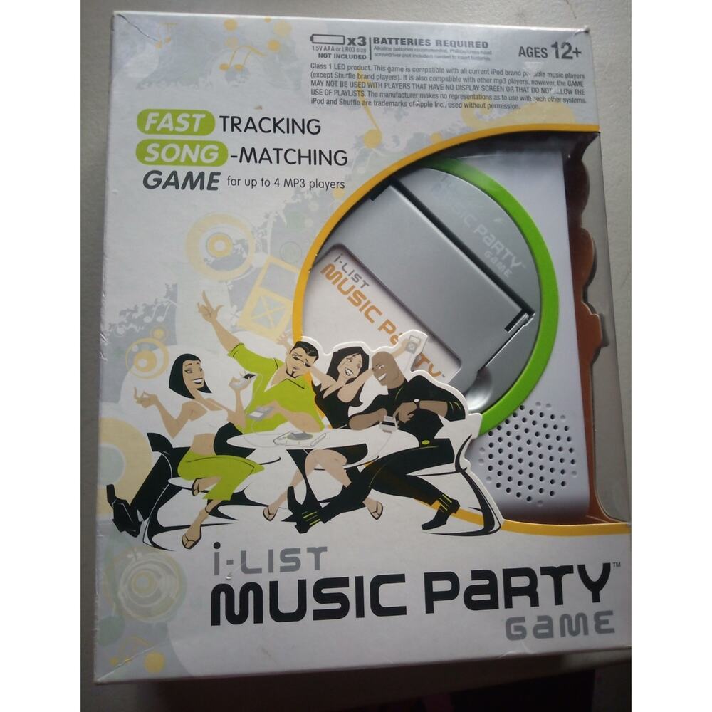 HASBRO - I-List Music Party Game MP3 - Interactive Electronic Trivia New nos